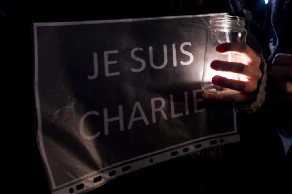 NEWS HOMMAGE AUX VICTIMES DE CHARLIE HEBDO - PARIS - 07/01/2015